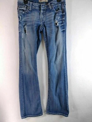 BKE Stretch Womens 28x361/2 (Missing Buttons, Stains) Distressed Denim Jeans - Image 1 of 4
