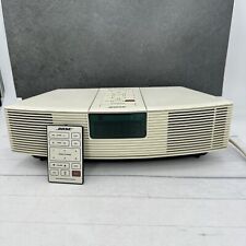 Bose Wave Radio AM/FM Alarm Clock White Model AWR1-1W With Remote Works