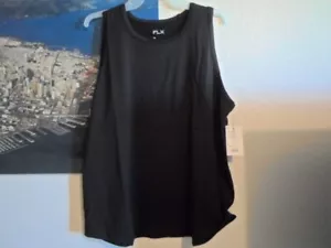 TANKTOP--DAMEN-GRÖSSE-2X-FARBE SCHWARZ--VIETNAM-NYLON-ELASTHAN-MISCHUNG--MARKE FLX - Bild 1 von 5