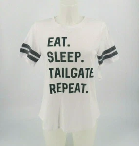 Camiseta Moderna Lux Junior's Eat Sleep Puerta Cola Repetir Gráfica Talla Mediana - Imagen 1 de 4