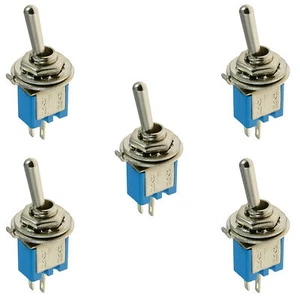 5 x Mini interruptor de palanca pequeño en miniatura de encendido/apagado SPST - Imagen 1 de 1