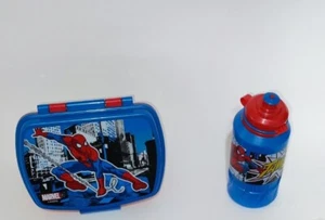 SET 2 PEZZI SPIDERMAN BORRACCIA E PORTAMERENDA ASILO SCUOLA TEMPO LIBERO - Imagen 1 de 1