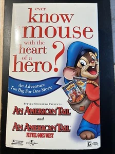 An American Tail + Fievel Goes West 2-Pack VHS + 1 DVD Movie  - Picture 1 of 1