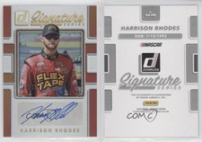 2018 Panini Donruss NASCAR Signature Series Holo Gold /25 Harrison Rhodes Auto