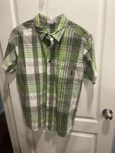 Columbia long sleeve plaid shirt green Large - Picture 1 of 8