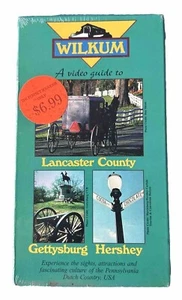 1996 Wilkum | A Video Guide to Lancaster County Gettysburg Hershey 'Sealed' VHS - Picture 1 of 3