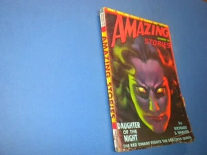 AMAZING STORIES - December 1948 - sci-fi PULP MAGAZINE great cover art! - Picture 1 of 6