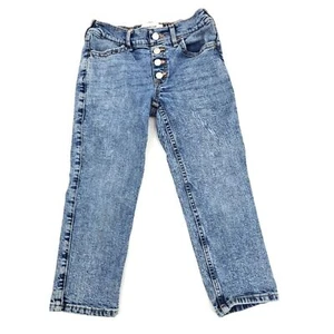 Abercrombie Kids High Rise Straight Jeans Size 5/6 Regular - Picture 1 of 3
