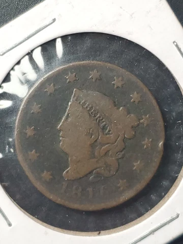 1816 Large Cents Coronet Head Good Details Cover
