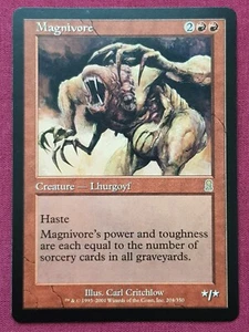 Magic The Gathering ODYSSEY MAGNIVORE red card MTG - Picture 1 of 2