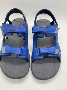 Columbia Boy's Techsun Vent Blue Red Outdoor Sandals NEW Quick Ship! - Picture 1 of 9