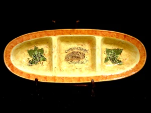Grand Vin / Susan Winget / Chateau & Words by Certified 3-PART RELISH 18 1/4" - Picture 1 of 3
