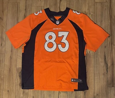 Camiseta de fútbol americano Wes Welker Denver Broncos auténtica Nike local NFL para hombre talla 56” Foto 1 de 4