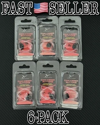 6-Pack Carbon Express Cam Kisser Buttons - Consistant Anchor Point - Image 1 of 2