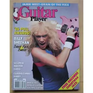 BILLY SHEEHAN GUITAR PLAYER MAGAZINE DECEMBER 1986 BILLY SHEEHAN COVER WITH FEA - Picture 1 of 1