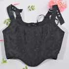 Vintage Corset Tank Crop Top Women Gothic Sexy Bustier Fairy Core 90S Clothing