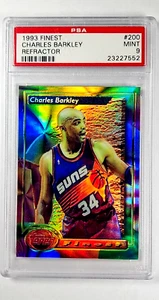 1993 Topps Finest Refractor 200 Charles Barkley HOF PSA 9 *Only 3 Graded Higher* - Picture 1 of 3