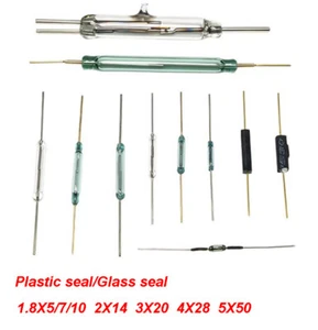 MKA/GPS Glass/Plastic Sealed Reed Tube Series 1.8X5/7/10 2X14 3X20 4X28 5X50 - Picture 1 of 29