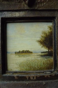 Karl Neureuther 1890-1975 Garmisch-Partenkirchen - Lago Alpino con isla - Imagen 1 de 7