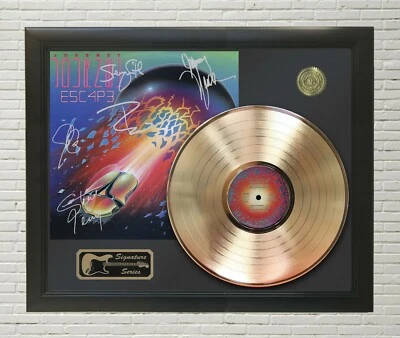 Journey Framed Black wood Reproduction Signature Gold LP Display  - Image 1 of 4