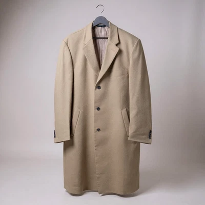 Abrigo Jos A Bank Bronceado 100% Lana Abrigo Forrado 44L Foto 1 de 4