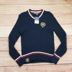 Maglione University of Oxford donna M blu classico maglione cricket maglia cavo - Foto 1 di 12