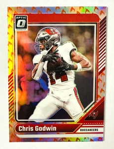 2024 Donruss Optic Chris Godwin FIRE Emoji Prizm Card #187 Buccaneers Star! - Foto 1 di 3