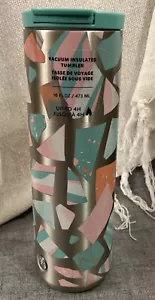 Starbucks Mosaics Multi-Color Stainless Steel Tumbler 16 Oz 2020 Neu mit Etikett - Bild 1 von 9