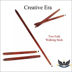 Lot of 10 PCs 2 Fold Wood Walking Stick Cane Only For Handle (Only wooden shaft) - Picture 1 of 4