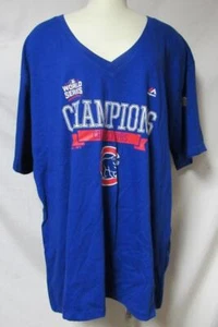 Chicago Cubs 2016 World Series Champions Women's Sizes 1X to 4X T-Shirt C1 3774 - Picture 1 of 4