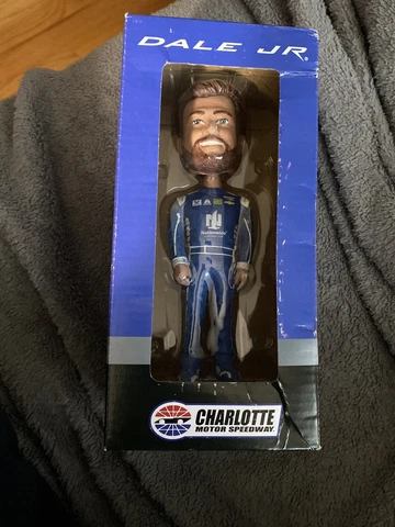 New 2017 Dale Earnhardt Jr Commemorative Bobblehead. Charlotte Motor Speedway Cover