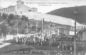 D0064) 1910 CINQUANTENARIO DELLA LIBERAZIONE DI SPOLETO (PERUGIA) - Picture 1 of 2