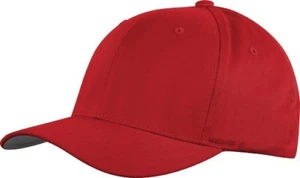Basecap Basic Flexfit, hinten geschlossen, Schirm zum biegen, rot - Bild 1 von 5