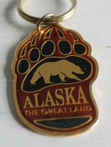 The Great Land Alaska Travel Souvenir Keychain Key Ring - Picture 1 of 5