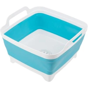 Collapsible Wash Basin - 9L Portable Sink with Drain - Plastic Tub Dish Pan f... - Picture 1 of 7