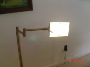 O Bright Led Brass Floor Lamp,Dimmable,Soft White,12 Watts,360 degree swing arm - Picture 1 of 22