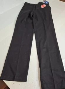 Size 14 Boys Dickies Slim Fit Straight Leg Flex Black Khaki Pants New - Picture 1 of 6