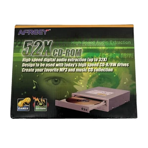 AFREEY 52X CD-ROM Drive IDE High Speed Audio Extraction PC Windows 95/98/2000 - Afbeelding 1 van 14