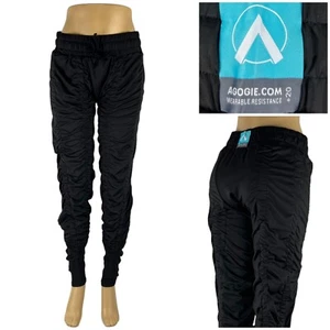 Agogie Resistance Pants 20 Womens PXXXL Black Training Wearable Ruched EUC - Picture 1 of 10