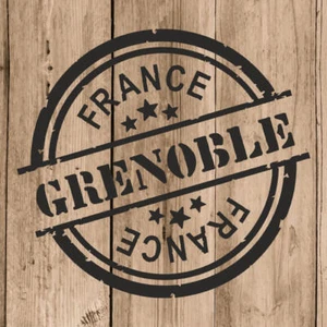 Grenoble Autocollant Mural Vinyle Grenoble Timbre France 10cm Adhésive Portable - Imagen 1 de 4