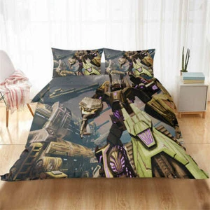Transformers Rising Weapons 3D Quilt Duvet Doona Cover Set Pillow case Print - Picture 1 of 5