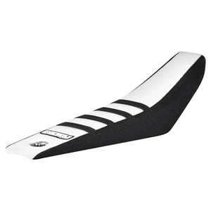 2024 Gasgas MC 50 Seat Cover By Enjoy MFG   BLACK/WHITE/BLACK ribs #422 - Picture 1 of 5