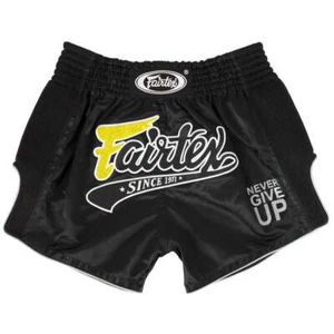 FAIRTEX SLIM CUT MUAY THAI SHORTS - BS1708 - BLACK - Picture 1 of 6