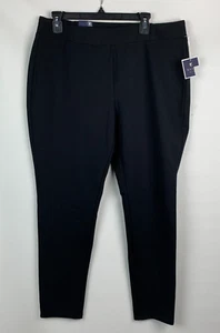 Pantalones Cortos Azules Kaari Negro Cintura Elástica Tirar Pierna Cónica Elastizada Talla XL NUEVOS - Imagen 1 de 8