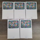 Lot de 100 cartes vierges actuelles avec enveloppes design floral scellé