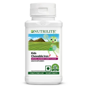 3 Pc X 100 Tablets Of Amway Nutrilite Kids Chewable Iron Tablets Free Shipping - Picture 1 of 4