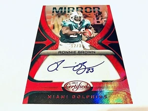 Ronnie Brown 2021 Panini Certified Mirror Signatures Red Refractor Autograph #/30 - Picture 1 of 2