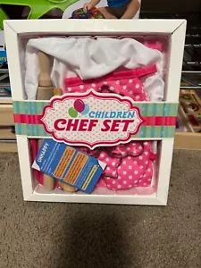 Kids Cooking and Baking Chef Set Toddler Dress Up and Pretend Play Kitchen Toys - Picture 1 of 2