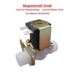 G1/2"(20mm) Plastic Electric Solenoid Valve Magnetic Water Normally Open DC12V - Picture 1 of 6