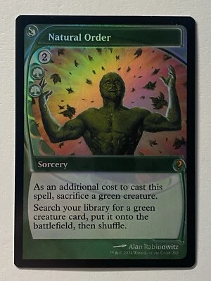 MTG Natural Order *FOIL FUTURE SIGHT* Mystery Booster 2 MB2 MT/NM Combined Ship - Image 1 of 4